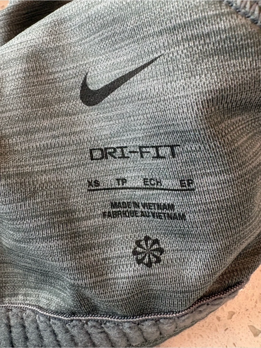 Nike Heathered Gray Racerback Sports Bra